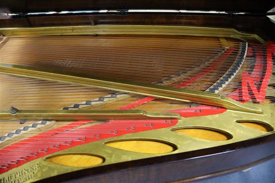 A late 19th century Bluthner rosewood grand piano, W.4ft 6in. D.8ft H.3ft 2in.